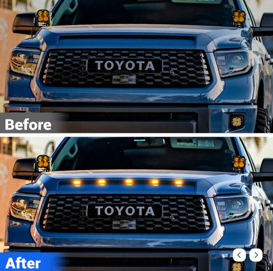 2014-2021 Toyota TUNDRA HOOD SCOOP MESH VENT GRILLE WITH LEDS