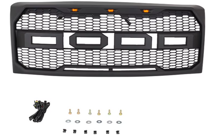 Raptor style grille with LEDs for the 2009 to 2014 Ford F-150