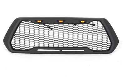 Mesh grille with amber LEDs for the 2016 to 2023 Toyota Tacoma
