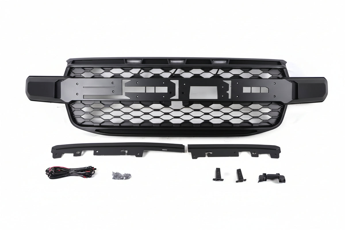 Raptor style grille with LEDs for the 2024 to 2026 Ford Ranger