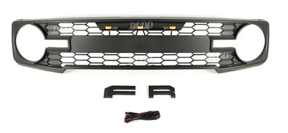 Raptor style grille with integrated LEDs for the 2022 and newer Ford Bronco