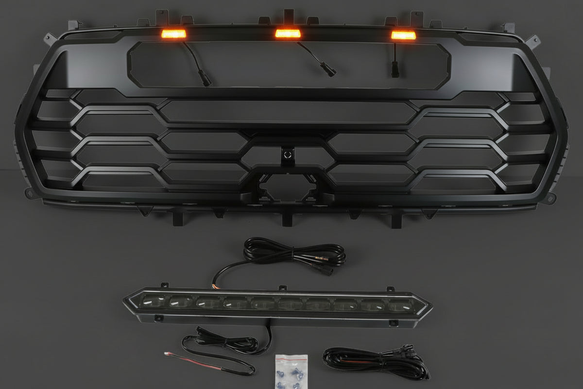 2022+ Toyota Sequoia TRD PRO style grille with LED