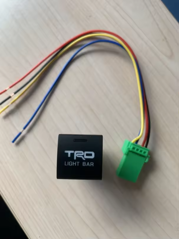 TRD Pro light bar wiring harness kit with OEM-style illuminated switch