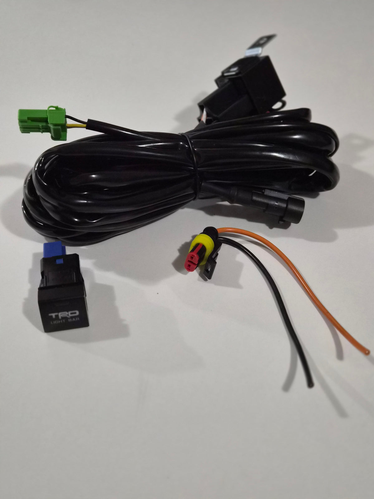 TRD Pro light bar wiring harness kit with OEM-style illuminated switch